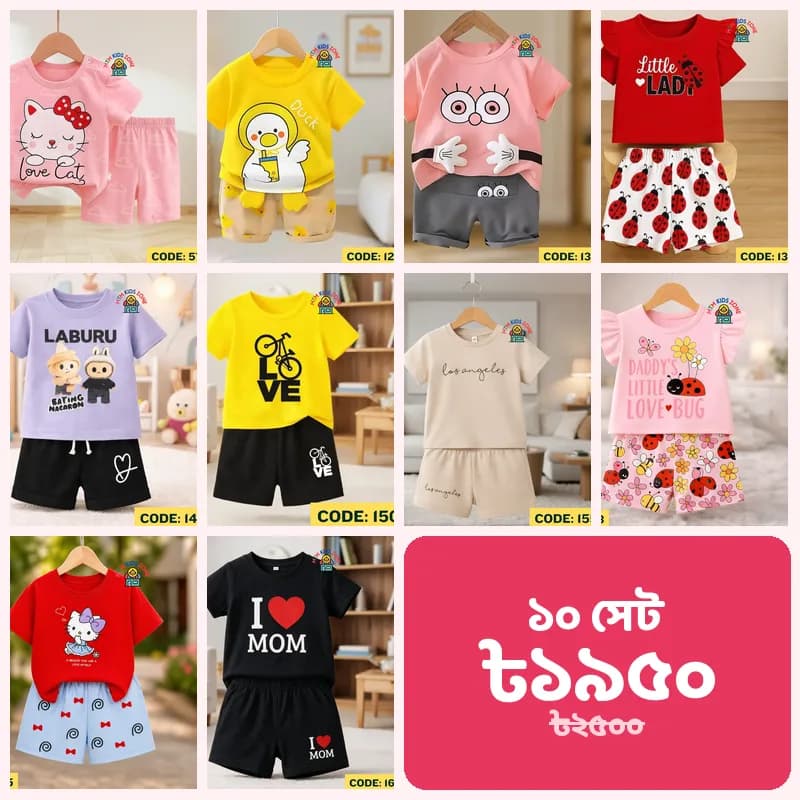 মেয়ে বাবুর ১০ সেট কম্বো · প্যাক ১